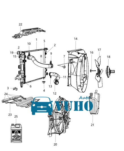 MÔ TƠ QUẠT KÉT NƯỚC XE KIA MORNING 2011-2017 | 253861Y140 4 MÔ TƠ QUẠT KÉT NƯỚC XE KIA MORNING 2011-2017 | 253861Y140 - Image 4