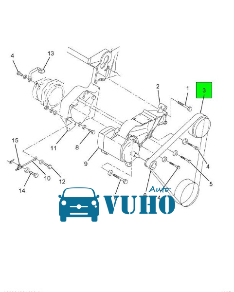 DÂY CUROA TỔNG HYUNDAI TUCSON 2012-2018 | 252122G760 4 DÂY CUROA TỔNG HYUNDAI TUCSON 2012-2018 | 252122G760 - Image 4