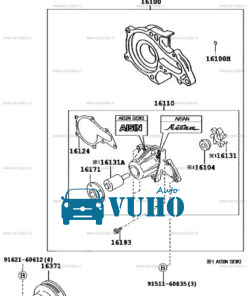 BƠM NƯỚC XE HYUNDAI PORTER 2 2019 | 251004A885 9 BƠM NƯỚC XE HYUNDAI PORTER 2 2019 | 251004A885 - Image 5