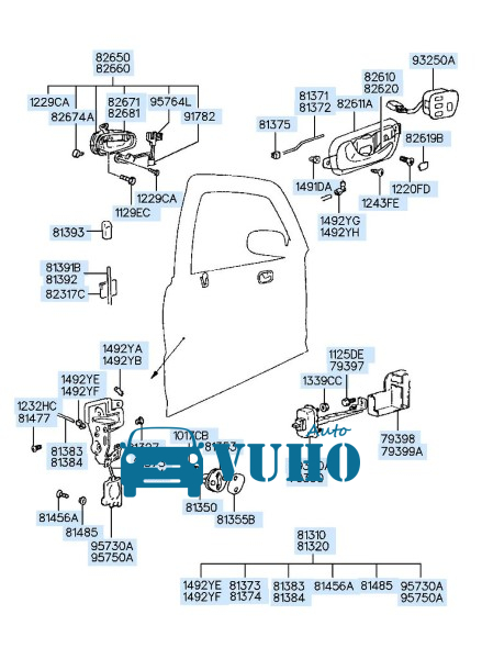 CƠ CẤU NGẬM KHÓA CỬA MAZDA 3 2003-2009 | BS1A59310 5 CƠ CẤU NGẬM KHÓA CỬA MAZDA 3 2003-2009 | BS1A59310 - Image 5