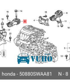 DAIHATSU TERIOS 2003-2007 | CHÂN MÁY TRƯỚC | 1236187403 11 DAIHATSU TERIOS 2003-2007 | CHÂN MÁY TRƯỚC | 1236187403 - Image 6