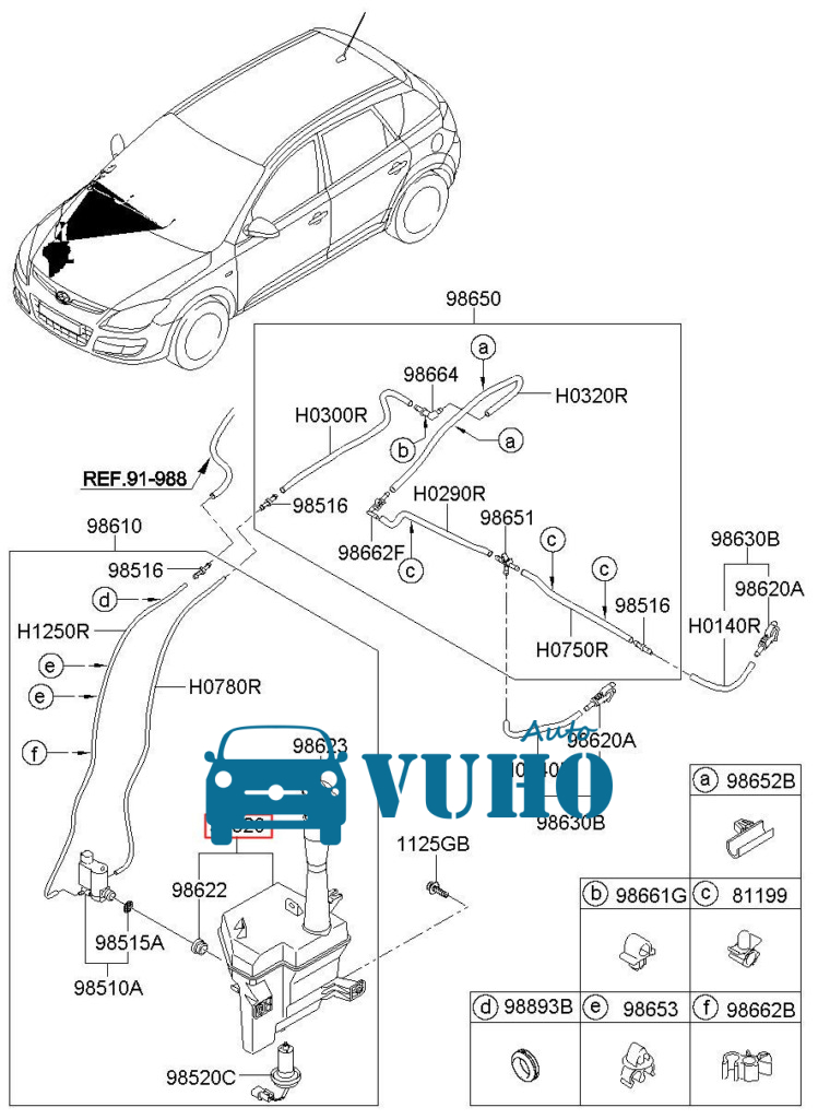 Bình nước phụ xe Toyota Hiace 2013 | 1647075121 4 bình nước phụ, ống nước hồi két nước