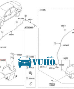 BÌNH NƯỚC PHỤ XE TOYOTA HILUX 2011 | 164700C040 8 bình nước phụ, ống nước hồi két nước