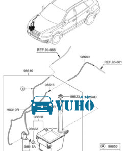BÌNH NƯỚC PHỤ XE TOYOTA HILUX 2011 | 164700C040 9 bình nước phụ, ống nước hồi két nước
