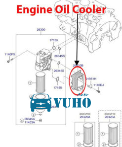 KÉT GIẢI NHIỆT NHỚT HỘP SỐ XE KIA SORENTO 2015 | 256201U500 - Image 5