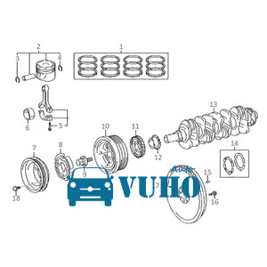 PULY TRỤC KHUỶU KIA SORENTO 2022 | 231242R000 4 PULY TRỤC KHUỶU KIA SORENTO 2022 | 231242R000 - Image 4