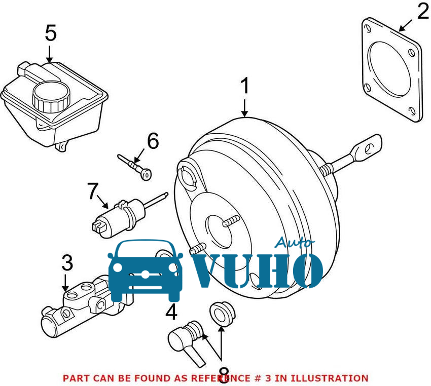 TỔNG PHANH KIA CD5 1997-2004 | KK15043400 12 TỔNG PHANH KIA CD5 1997-2004 | KK15043400