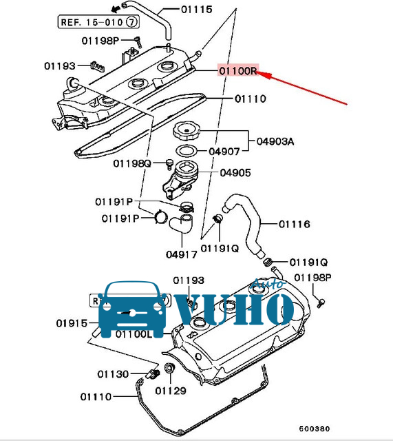 Nắp giàn cò Peugeot 5008 2018 | V756171480 4 Nắp giàn cò Peugeot 5008 2018 | V756171480 - Image 4