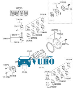 BẠC BIÊN BẠC BALIE XE NISSAN TEANA 2012 | 12215CK800 - Image 4