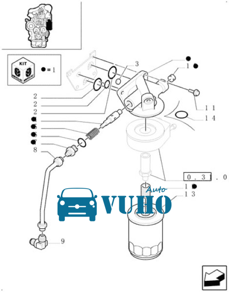 LỌC DẦU DIESEL FORD RANGER 2003-2011 | WL81-13-ZA5 4 LỌC DẦU DIESEL FORD RANGER 2003-2011 | WL81-13-ZA5 - Image 4