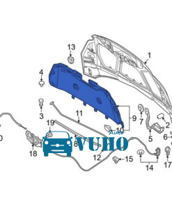 TẤM CÁCH NHIỆT CABO XE MAZDA 3S 2013 | BFF456681F - Image 5