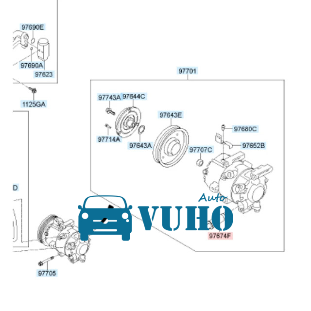 VAN ĐUÔI LỐC ĐIỀU HÒA HYUNDAI I20 2008 | 976741J000 4 VAN ĐUÔI LỐC ĐIỀU HÒA HYUNDAI I20 2008 | 976741J000 - Image 4