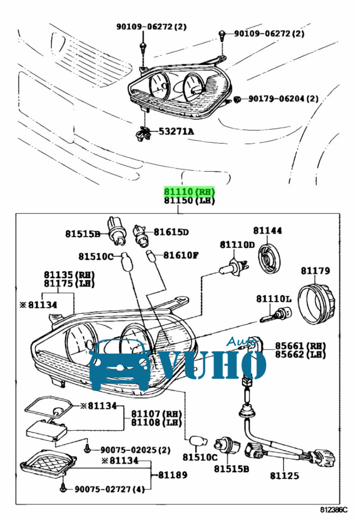 Đèn pha phải Mazda CX5 2019 | KD5H51031 4 Đèn pha phải Mazda CX5 2019 | KD5H51031 - Image 4