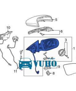MẶT GƯƠNG PEUGEOT 3008 2018 | YL00406980 9 MẶT GƯƠNG PEUGEOT 3008 2018 | YL00406980 - Image 5