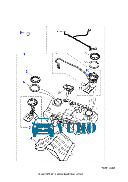 NẮP BÌNH XĂNG XE LINCOLN MKT 2011-2017 | 8U5Z9C268B 5 nắp bình dầu + bình dầu, nắp bình xăng, bình xăng
