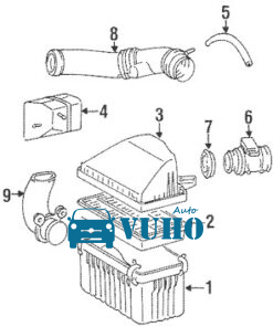 Alternative view of Lọc gió động cơ Toyota Yaris | 178010Y040