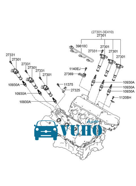 BÉC PHUN XĂNG XE PEUGEOT 207 2010 | 9660276180 12 BÉC PHUN XĂNG XE PEUGEOT 207 2010 | 9660276180