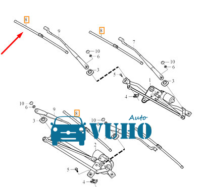 LƯỠI GẠT MƯA XE VINFAST FADIL 2019 | 95391363 5 LƯỠI GẠT MƯA XE VINFAST FADIL 2019 | 95391363 - Image 5
