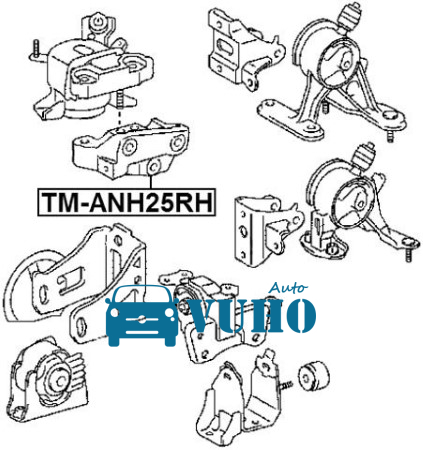CHÂN MÁY TRÁI XE TOYOTA RAV4 2012 | 12372-28220 5 CHÂN MÁY TRÁI XE TOYOTA RAV4 2012 | 12372-28220 - Image 5