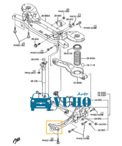 ROTUYN CÂN BẰNG SAU HYUNDAI ELANTRA 2008 | 555302H000 - Image 5