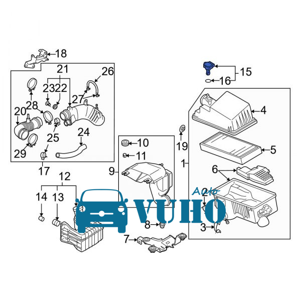 CẢM BIẾN ĐO GIÓ XE TOYOTA LAND CRUISER 2005 | 222040V010 4 CẢM BIẾN ĐO GIÓ XE TOYOTA LAND CRUISER 2005 | 222040V010 - Image 4