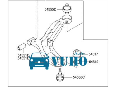 Càng a xe KIA SORENTO 2023 | 54500S1AA0 3 Càng a xe KIA SORENTO 2023 | 54500S1AA0 - Image 3