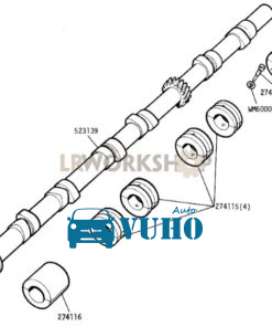 TRỤC CAM XE SUZUKI APV G16B | 1271052G00 8 TRỤC CAM XE SUZUKI APV G16B | 1271052G00 - Image 4
