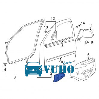 Cánh cửa trước xe HYUNDAI CRETA 2017-2023 | 76004I7000 2 Cánh cửa trước xe HYUNDAI CRETA 2017-2023 | 76004I7000 - Image 2