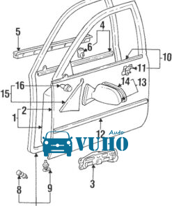 Cánh cửa trước xe HYUNDAI CRETA 2017-2023 | 76004I7000 7 Cánh cửa trước xe HYUNDAI CRETA 2017-2023 | 76004I7000 - Image 3