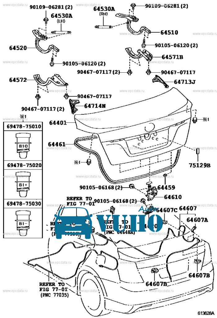 Dây giật cốp hậu xe Toyota Corolla 2000 | 6460702060 2 Dây giật cốp hậu xe Toyota Corolla 2000 | 6460702060 - Image 2