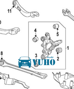 THANH GIẰNG CẦU SAU XE KIA SORENTO 2018 | 552502W000 9 thanh giằng ngang cầu sau, rotuyn thanh giằng ngang cầu sau