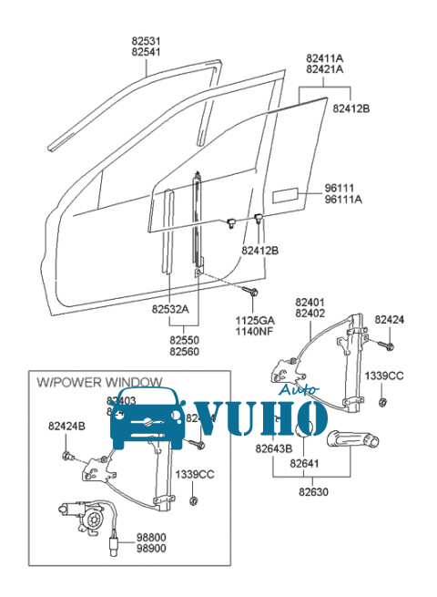 RON NÂNG KÍNH HYUNDAI ACCENT 2018-2023 | 82530H6000 12 RON NÂNG KÍNH HYUNDAI ACCENT 2018-2023 | 82530H6000