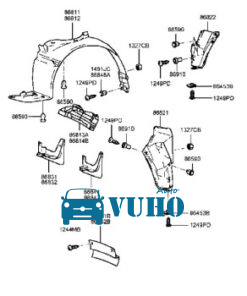 CHẮN BÙN BÁNH XE HONDA CIVIC 2008 | 74101SNAA00 8 chắn bùn bánh