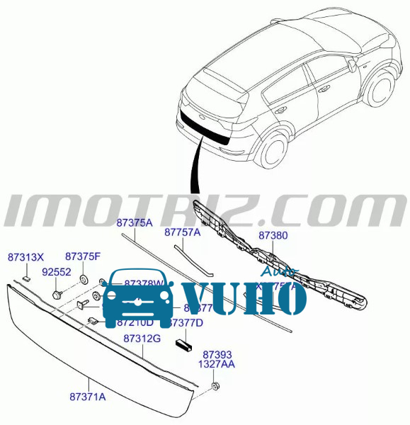 Nẹp mạ cốp hậu MITSUBISHI PAJERO 2009 | 8341A108 9 Nẹp mạ cốp hậu MITSUBISHI PAJERO 2009 | 8341A108
