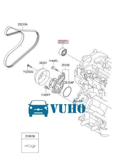 BẠC ĐẠN TỲ TRƠN XE AUDI SQ5 2012-2015 | 06E-903-133-AC 7 bi tỳ tổng