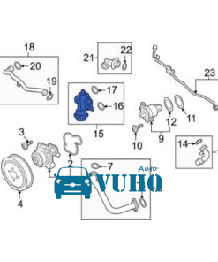 Alternative view of VAN ĐIỀU KHIỂN NƯỚC NÓNG MERCEDES S500 | 0005061500