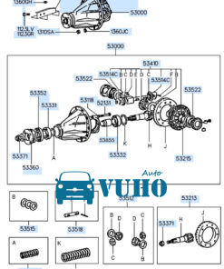 CẦU SAU XE KIA K250 2017-2023 | 0K60A27100 8 CẦU SAU XE KIA K250 2017-2023 | 0K60A27100 - Image 4