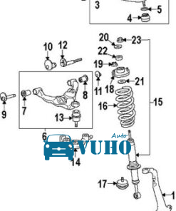 GIẢM XÓC TRƯỚC HYUNDAI I10 2014 | 54650B4000 - Image 4