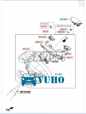 CUỘN KÈN TÚI KHÍ XE HYUNDAI ACCENT 2015 | 93490A4010 12 CUỘN KÈN TÚI KHÍ XE HYUNDAI ACCENT 2015 | 93490A4010