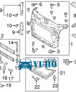 KHUNG XƯƠNG ĐỠ KÉT NƯỚC XE MAZDA 3 2021 | BELG53110 8 KHUNG XƯƠNG ĐỠ KÉT NƯỚC XE MAZDA 3 2021 | BELG53110 - Image 4