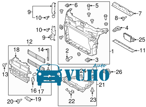 KHUNG XƯƠNG ĐỠ KÉT NƯỚC XE MAZDA 3 2021 | BELG53110 12 KHUNG XƯƠNG ĐỠ KÉT NƯỚC XE MAZDA 3 2021 | BELG53110