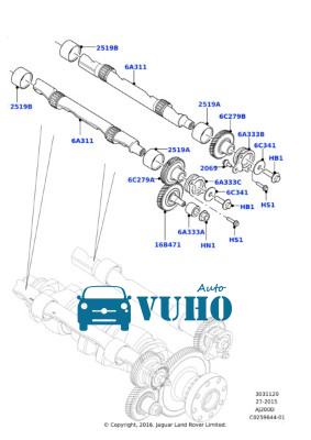 TRỤC CÂN BẰNG XE KIA SORENTO 2018-2023 | 233002F700 11 TRỤC CÂN BẰNG XE KIA SORENTO 2018-2023 | 233002F700