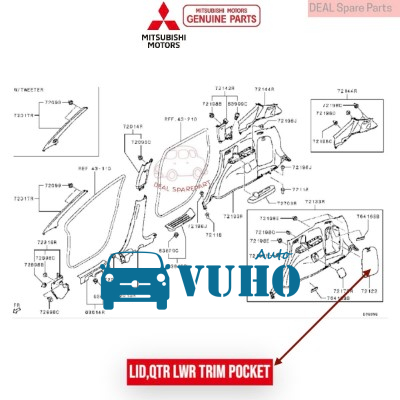 NẮP ĐỂ ĐỒ CỐP PHỤ HYUNDAI HD78 | 847255H000 5 NẮP ĐỂ ĐỒ CỐP PHỤ HYUNDAI HD78 | 847255H000 - Image 5