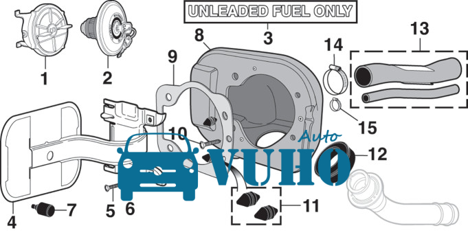 NẮP BÌNH XĂNG NGOÀI DAEWOO LANOS CHÍNH HÃNG | 96278742 12 NẮP BÌNH XĂNG NGOÀI DAEWOO LANOS CHÍNH HÃNG | 96278742