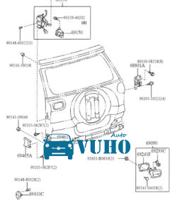 TAY MỞ CỐP SAU XE HYUNDAI GRAND STAREX | 817204H020 9 TAY MỞ CỐP SAU XE HYUNDAI GRAND STAREX | 817204H020 - Image 5