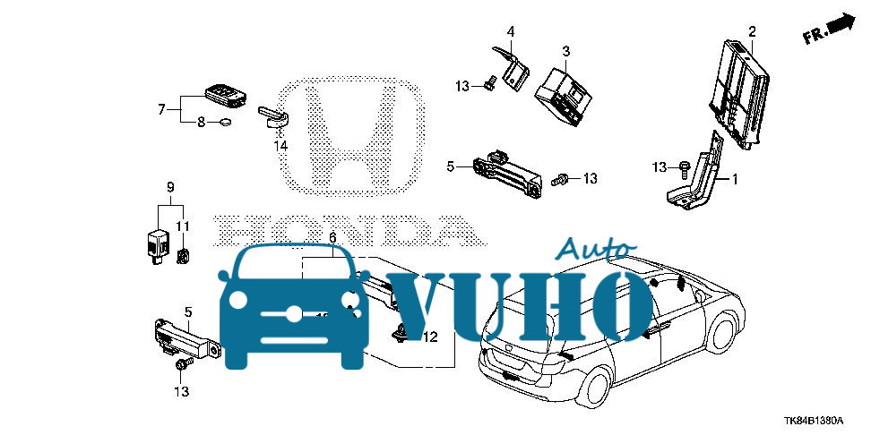 Ăng ten mở cốp xe Honda Odyssey | 38387-TZ5-A01 6 Ăng ten mở cốp xe Honda Odyssey | 38387-TZ5-A01 - Image 6