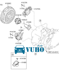 Càng cua đẩy bi tê xe Thaco Ollin 198 | 1043V8JE6-0DZA10 - Image 5
