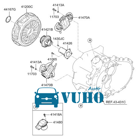 Càng cua đẩy bi tê xe Thaco Ollin 198 | 1043V8JE6-0DZA10 5 Càng cua đẩy bi tê xe Thaco Ollin 198 | 1043V8JE6-0DZA10 - Image 5