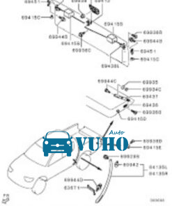 TAY MỞ THÙNG SAU XE MAZDA BT50 2012-2018 | TXBT210826 - Image 3
