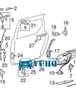 TOYOTA SIENNA 2012-2021 CÁP CỬA TRƯỢT PHỤ | 8501508011 - Image 5